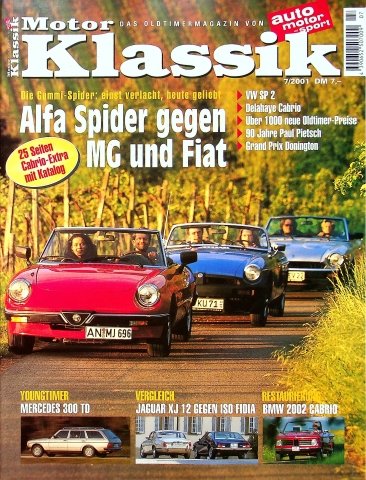 Deckblatt Motor Klassik (07/2001)